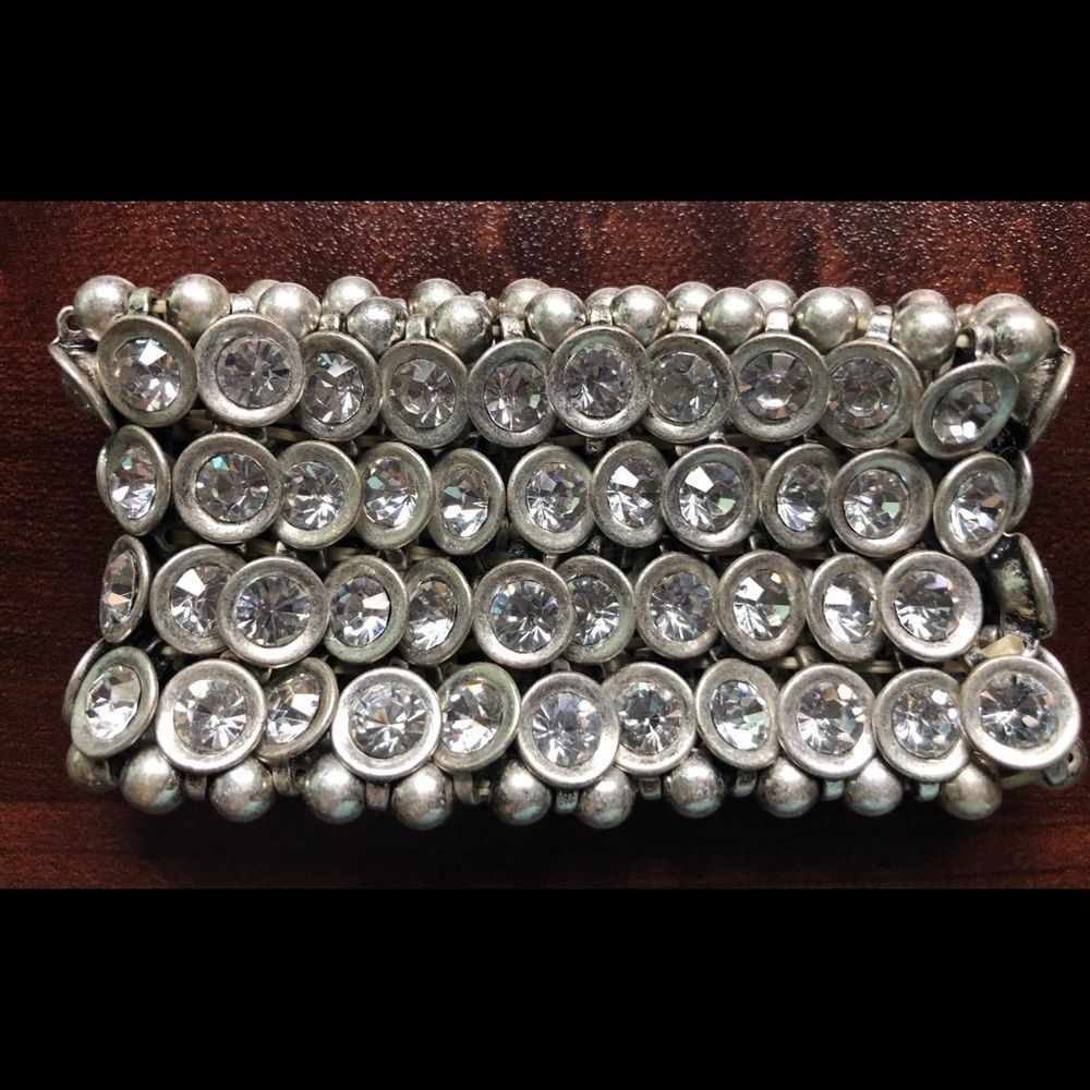🌟Vintage Rhinestone Silver Necklace - Picture 11 of 12